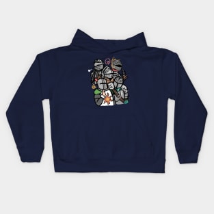 Sketchy Knights Kids Hoodie